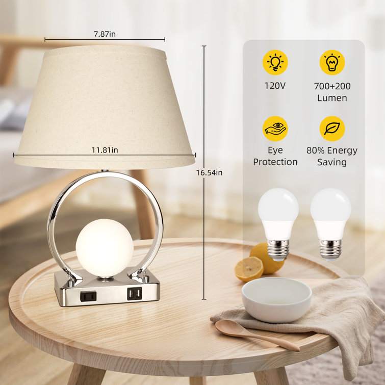 Metal table lamps hot sale for living room